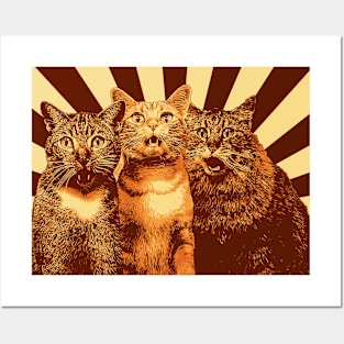 SURPRISED CATS Posters and Art